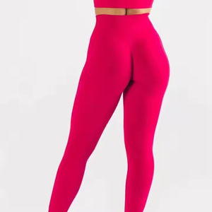 Ropa deportiva de cintura alta, entrenamiento deportivo, ropa de gimnasio sin costuras, pantalones de Yoga, cintura elástica, mallas de Yoga - Product Image 3