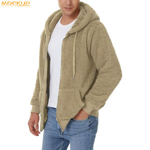 Top Sale Product Winter Wear Bulk Plain OEM Apparel High Quality Plain <b>Sherpa</b> Fleece <b>Hoodies</b> - Product Image 2
