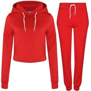Ensemble sweat-shirt à capuche et pantalon de survêtement en coton 100% pour femmes OEM Joggers haut et bas avec logo brodé sur le devant Logo personnalisable - Product Image 3