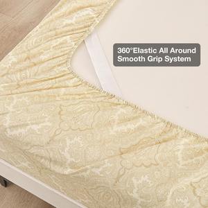 OEM ODM pris en charge, draps de lit de haute qualité à rayures, écologiques, 100% coton, 300 fils, résistants à l'eau, pour un usage domestique - Product Image 5