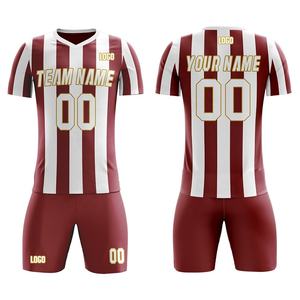Logo personnalisé économique maillot de football dernière conception uniformes d'équipe sportive livraison gratuite - Product Image 5