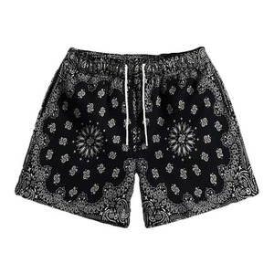Manufacturer Wholesale High Quality Custom Double Layer Gym Shorts Paisley Mesh 5 Inch Sublimation Printed <b>Bandana</b> Casual - Product Image 5