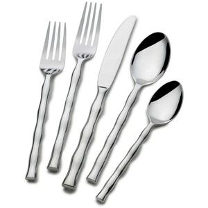 Juego de cubiertos lisos de estilo exquisito, juego de cubiertos único de acero inoxidable de alta calidad, juego de cubiertos con acento de diseño más simple de 5 - Product Image 2