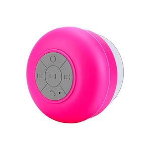 Enceinte Bluetooth portable avec lumière LED colorée, enceinte extérieure étanche, rose, batterie rechargeable, commande par bouton, Plas - Product Image 1
