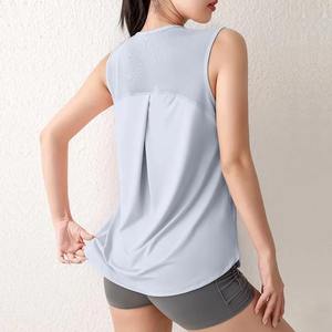 Débardeur de sport à séchage rapide pour femmes nouveau gilet d'entraînement de Yoga sans manches Fitness haut d'été course à pied exercice couverture - Product Image 4