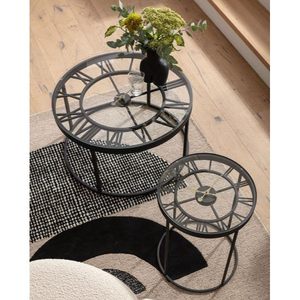 Đồng hồ kim loại tròn hàng đầu Bàn cà phê với chân sắt cho văn phòng nhà ăn khách sạn hoặc đồ nội thất phòng khách sử dụng - Product Image 2