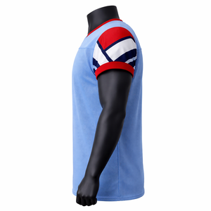 Maillot de football américain fabriqué en usine, design personnalisé à blocs de couleurs, vêtement d'équipe léger - Product Image 2