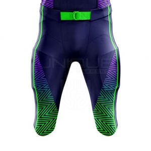 Uniforme de fútbol americano de manga corta con estampado personalizado para hombres con nombre y números de jugador del equipo - Product Image 4