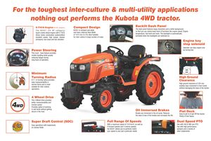 Tracteur agricole Kubota NeoStar - B2441 (24HP) Tracteurs Mini machines agricoles Équipement articulé Tracteur agricole 4wd - Product Image 6