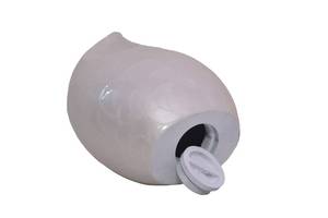 Urna de lágrima para cenizas humanas, urna de cremación para adultos con esmalte blanco de aluminio para cenizas funerarias de un ser querido - Product Image 3