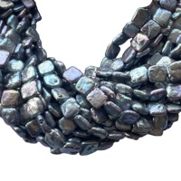 Perles d'eau douce naturelles dorées brunes de 9 mm et 10 mm, forme carrée/fleur, enfilées, vente en gros, fournisseur de pierres, 100 % naturelles Vivaaz