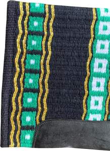 Western Show Horse Saddle Blanket Diseño de Nueva Zelanda Manta de sillín de lana hecha a mano Top Wool Saddle Pad Size - Product Image 3