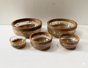 Juego de Vajilla de Madera de Acacia y Resina Ecológica de Lujo, Fruteros de Diseño para el Hogar, Fiestas y Restaurantes - Product Image 5