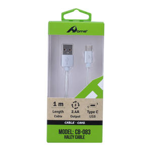 1M Haley Cable CB-246 3A Carga rápida Micro-USB Tipo C Cargador de teléfono de cobre puro para Android Teléfono móvil Transferencia DE DATOS PC - Product Image 1