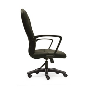 Chaise de bureau pivotante contemporaine avec mécanisme de levage, appui-tête réglable, siège en mousse et tissu PU - Product Image 2