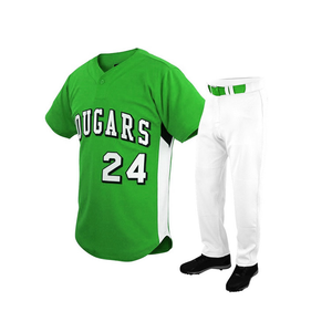 Uniforme deportivo personalizado para hombre, pantalones de jersey con bordado y botones, ropa de béisbol y softbol transpirable - Product Image 4