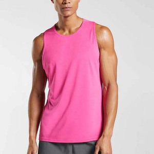 Customized Color Mens Sleeveless Tank Top Fitness Gym Casual Summer Unisex OEM Service 100% Polyester Anti-UV Quick Dry - Product Image 1