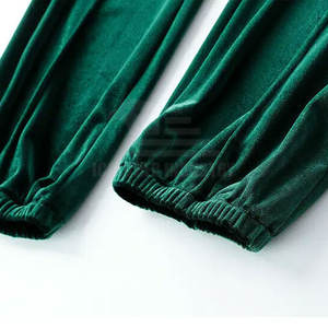 2025 hommes velours survêtement ensemble complet à capuche avec pantalon survêtement en velours sur mesure 2025 - Product Image 3