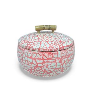 Jarrón de Laca Natural Estilo Bohemio Hecho a Mano, Contenedor de Almacenamiento Decorativo Multifuncional para el Hogar, Cocina, Mesa, Baño, Uso Diario - Product Image 1