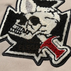 À la mode Collège Baseball Veste Stand Automne Hiver À Manches Longues Coupe Lâche Sans Doublure Lettre Croix Broderie Badge Toile Stand - Product Image 6