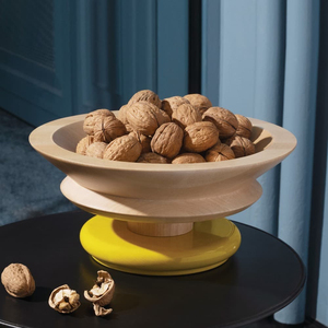 Design moderne classique bol de service alimentaire rond en bois de bambou qualité exclusive idéal pour les fruits et les collations prix de gros - Product Image 3