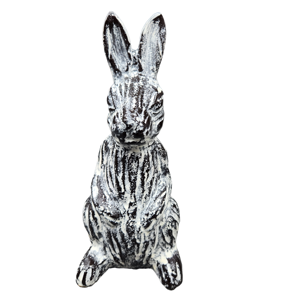 Statue de lapin décorative de Pâques la plus vendue Figurine en métal de posture assise au design exclusif en aluminium durable - Product Image 6