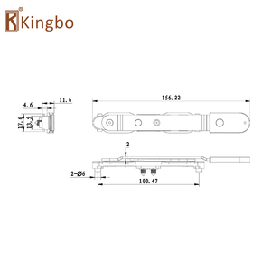 Khóa Chốt Xả Hai Hướng Cửa Sổ Cửa Sổ Dạng Gập Cửa Sổ Điều Khiển Bằng Thép Không Gỉ Tuôn Ra Dòng Bot - Product Image 6