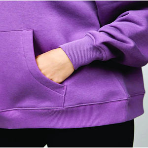 Conjunto de Sudadera con Capucha y Pantalones Deportivos Unisex de Cuello Alto con Cierre, 100% Algodón Transpirable y Antipilling, Talla Grande para Mujer - Product Image 5
