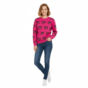 เสื้อสเวตเชิ้ตผู้หญิงคอวี แขนยาว ผ้าถัก คุณภาพสูง สำหรับฤดูใบไม้ร่วงและฤดูหนาว สวมใส่สบาย ระบายอากาศได้ดี ไม่หดตัว - Product Image 4