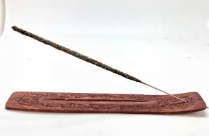 Brûleur d'encens indien artisanal durable, bâtonnets d'encens, cônes, récupérateur de cendres, plateau à encens, décoration de la maison, méditation, yoga, religieux - Product Image 4