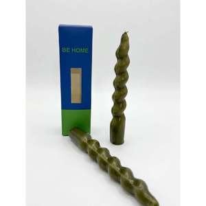B-Kct0089 เทียนเชิงเทียนแบบเกลียว 2 ชิ้น - สีเขียว - Product Image 2