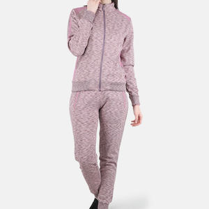 Durable personnalisé et Premium violet femmes OEM 2 pièces imprimé survêtement ensemble pleine longueur 2 pièces femmes survêtement ensemble - Product Image 1