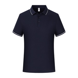 Precio de fábrica para hombre para camiseta Polo 220 GSM mezcla de algodón elegante ajuste moderno cuello en contraste logotipo personalizado impresión ligero - Product Image 6