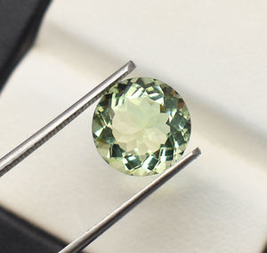 พลอยอเมทิสต์ตัดเพชรสีเขียวในห้องปฏิบัติการขนาด3มม. 4มม. 5มม. 6มม. พลอยอัญมณีหลวมสำหรับเครื่องประดับ - Product Image 4