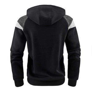 เสื้อฮู้ดมีซิปของผู้ชายผ้าฟอกกรดสุดหรูพร้อมดีไซน์บล็อกสีตัดกันและปักลายสไตล์บ็อกซี่ - Product Image 6