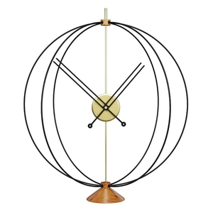 นาฬิกาตั้งโต๊ะสแตนเลสดีไซน์ทันสมัยนาฬิกาตั้งโต๊ะนาฬิกาทองแดงเคลือบเงานาฬิกาแขวนผนังของตกแต่งบ้าน - Product Image 4