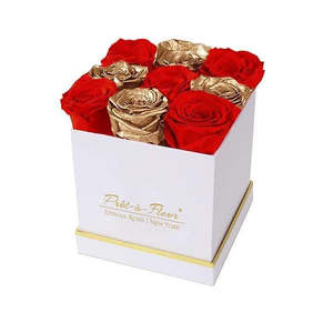 Lennox <b>Large</b> White Preserved Square <b>Gift</b> <b>Box</b> for Valentine's Day 'Be Mine' Gifting - Product Image 1