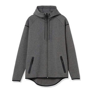 Nouveaux sweats à capuche zippés en coton mélangé pour hommes, coupe classique, couleur personnalisée, logo personnalisé, séchage rapide, respirant - Product Image 6