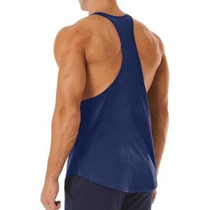 Stringers respirants légers à séchage rapide pour hommes pour le fitness musculaire et la musculation-Vêtements de sport avec logo personnalisé avec tissage en tricot - Product Image 3
