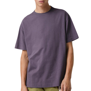 Premier artisanat 2024 grande taille hommes coton T-Shirts coupe ample goutte épaule bouffée impression vêtement teint de manière unique - Product Image 1