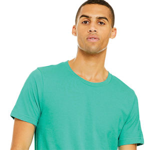 Airlume เสื้อยืดแขนสั้น CVC,แหวนปั่นผ้าฝ้าย52% โพลี32เดี่ยว48% ออนซ์สีเขียวทุ่งหญ้าทะเลสำหรับทุกเพศ - Product Image 4