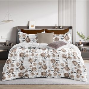 Parure de lit double premium 120GSM, tissu doux et lisse, design élégant et durable, ajustement parfait pour lit king size. - Product Image 1