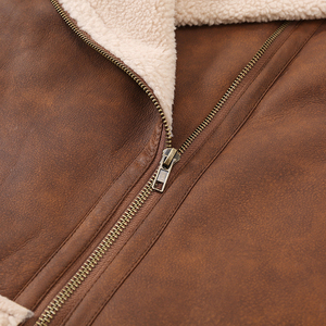 เสื้อแจ็คเก็ตหนังแกะขนาดพลัสไซส์สำหรับผู้หญิงเสื้อผ้าสตรีทแวร์แฟชั่นสีพื้นย้อมสี - Product Image 3