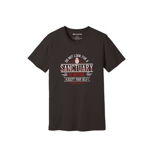 T-shirt 100% coton avec impression de thèmes de bouddha Style décontracté 12 options de couleur 160-180 Placement de conception personnalisable GSM lourd - Product Image 5