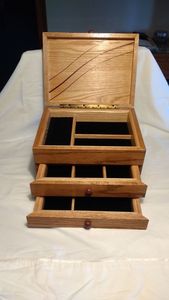 กล่องของขวัญไม้ขัดเงาแบบทันสมัยกล่องเครื่องประดับกล่องเครื่องสำอางสำหรับตกแต่งคริสต์มาส - Product Image 5