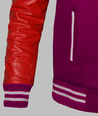 Veste personnalisée d'hiver 100% laine Chenille broderie Patch hommes veste de Baseball unie - Product Image 3