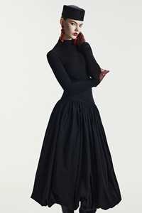 Jupe noire de haute qualité pour femmes, style élégant et décontracté, services ODM, ourlet à bulles antistatique, fabriquée au Vietnam - Product Image 3