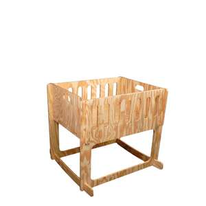 Cuna Casual y Resistente de Madera Contrachapada de Pino Americano con Bordes Suaves para Niños de 0 a 3 Años - Product Image 6