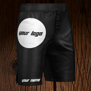 Concevez vos propres shorts de MMA sportifs solides, à séchage rapide, respirants, couleurs et logo personnalisés pour hommes, haute qualité - Product Image 2