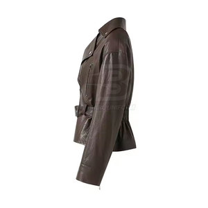 Oem Service Chaquetas de cuero para mujer Último diseño Chaquetas de cuero para mujer Low Moq Chaquetas de cuero para mujer Poliéster de alta calidad - Product Image 2
